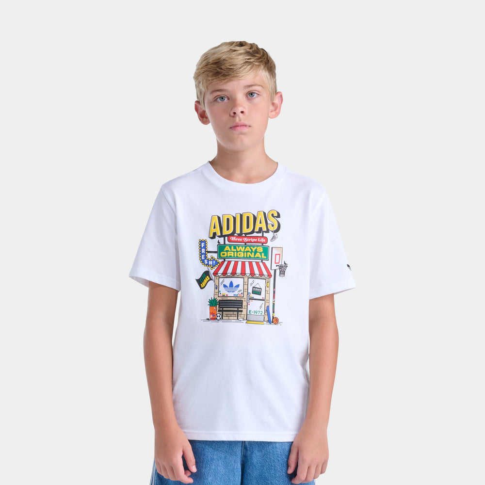 adidas Shoe Shop Graphic Big Kids' T-Shirt