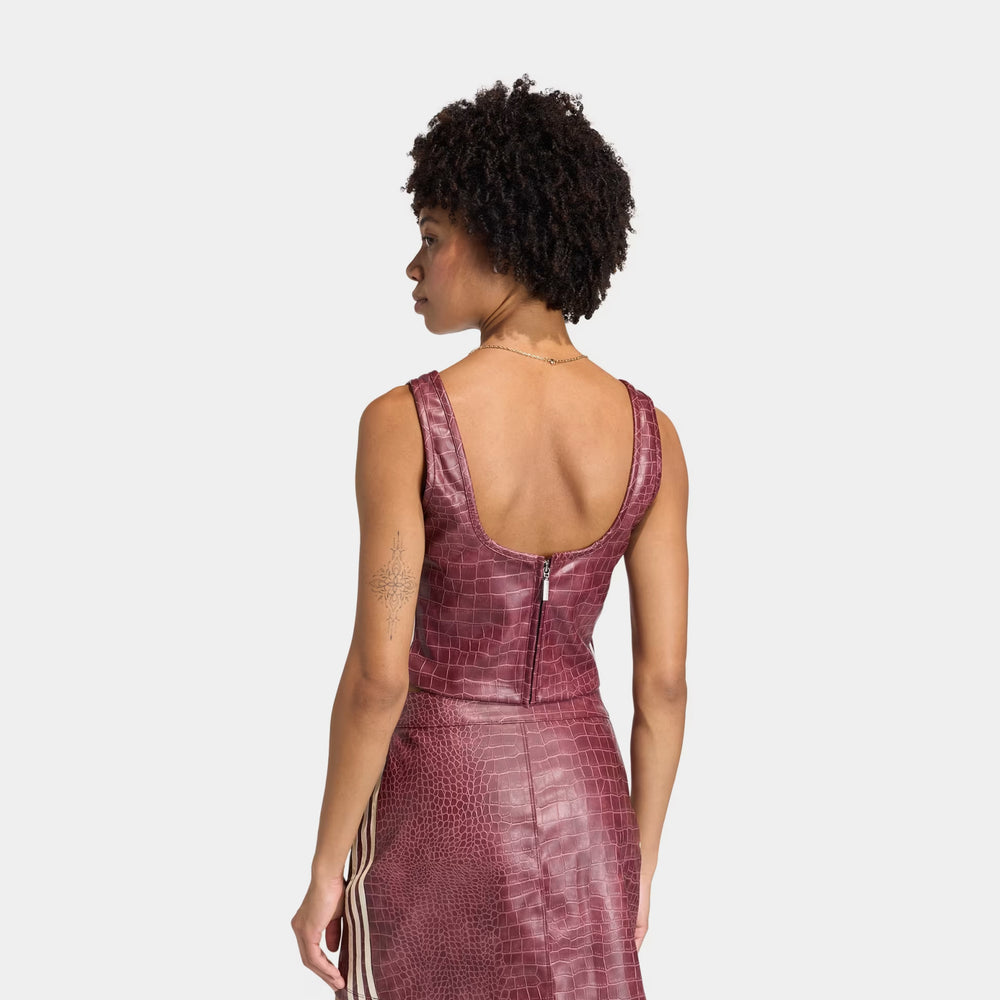 adidas Pleather Corset Women's Top
