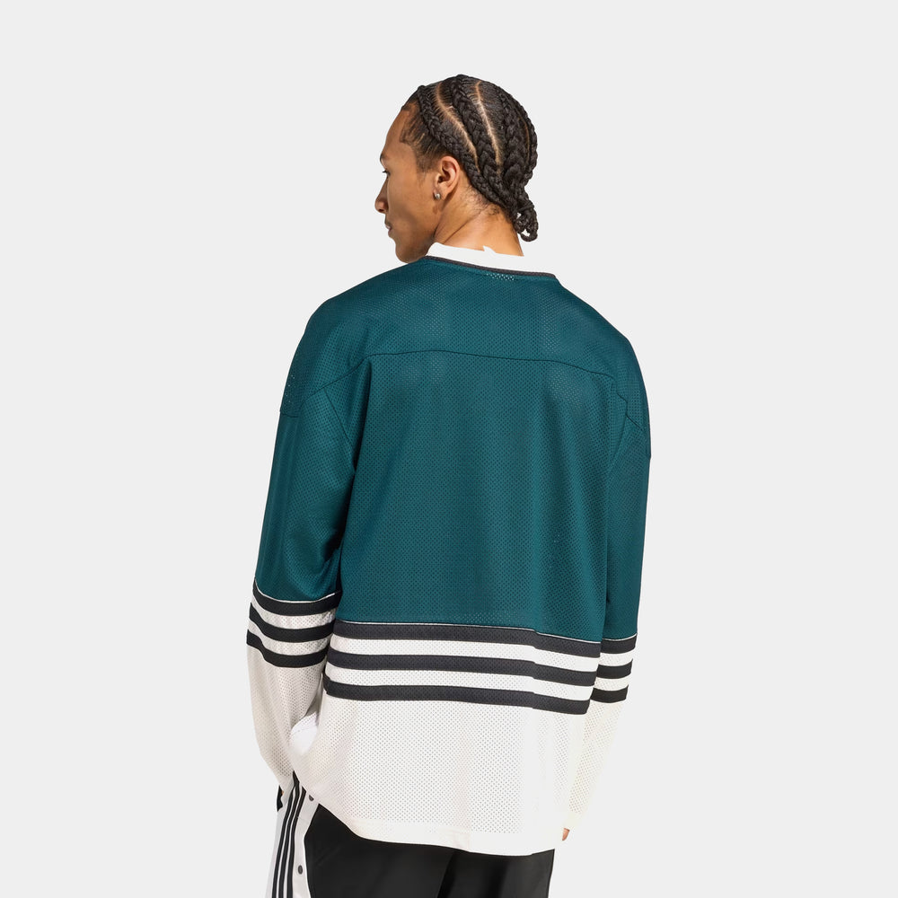 adidas 3 Stripes Hockey Men's Long Sleeve Jersey