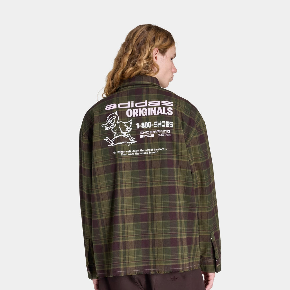 adidas Originals Flannel Graphic Work Men's Long Sleeve Shirt
