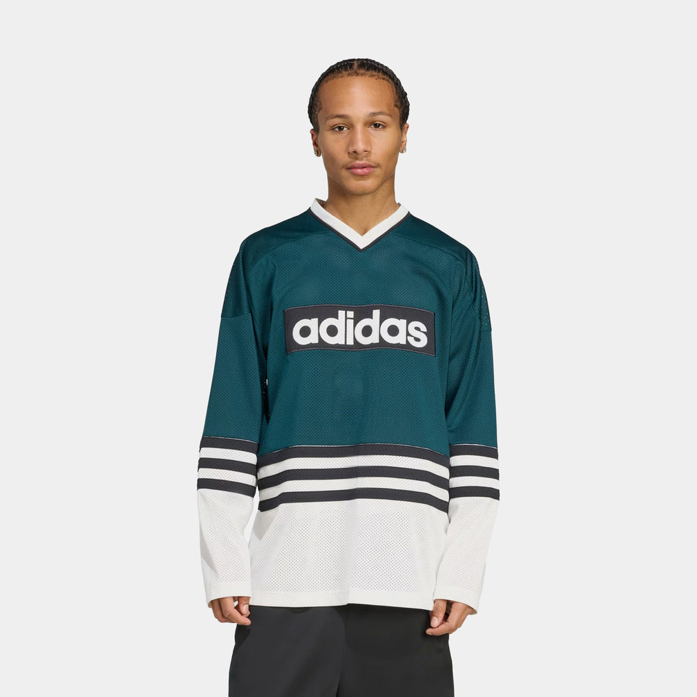adidas 3 Stripes Hockey Men's Long Sleeve Jersey