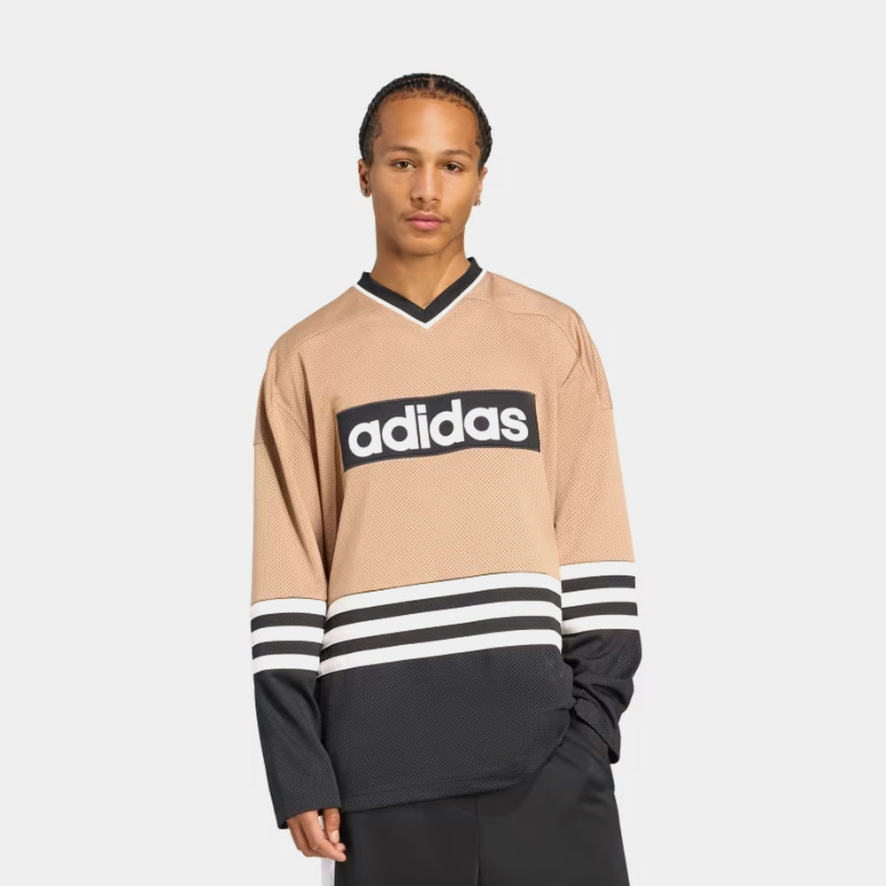 adidas 3 Stripes Hockey Men's Long Sleeve Jersey