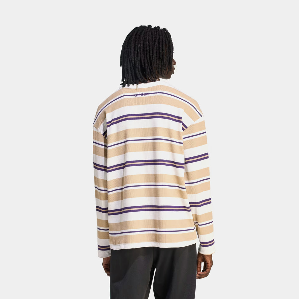 adidas 90s Alternative Sport Stripe Waffle Men's Long Sleeve Shirt