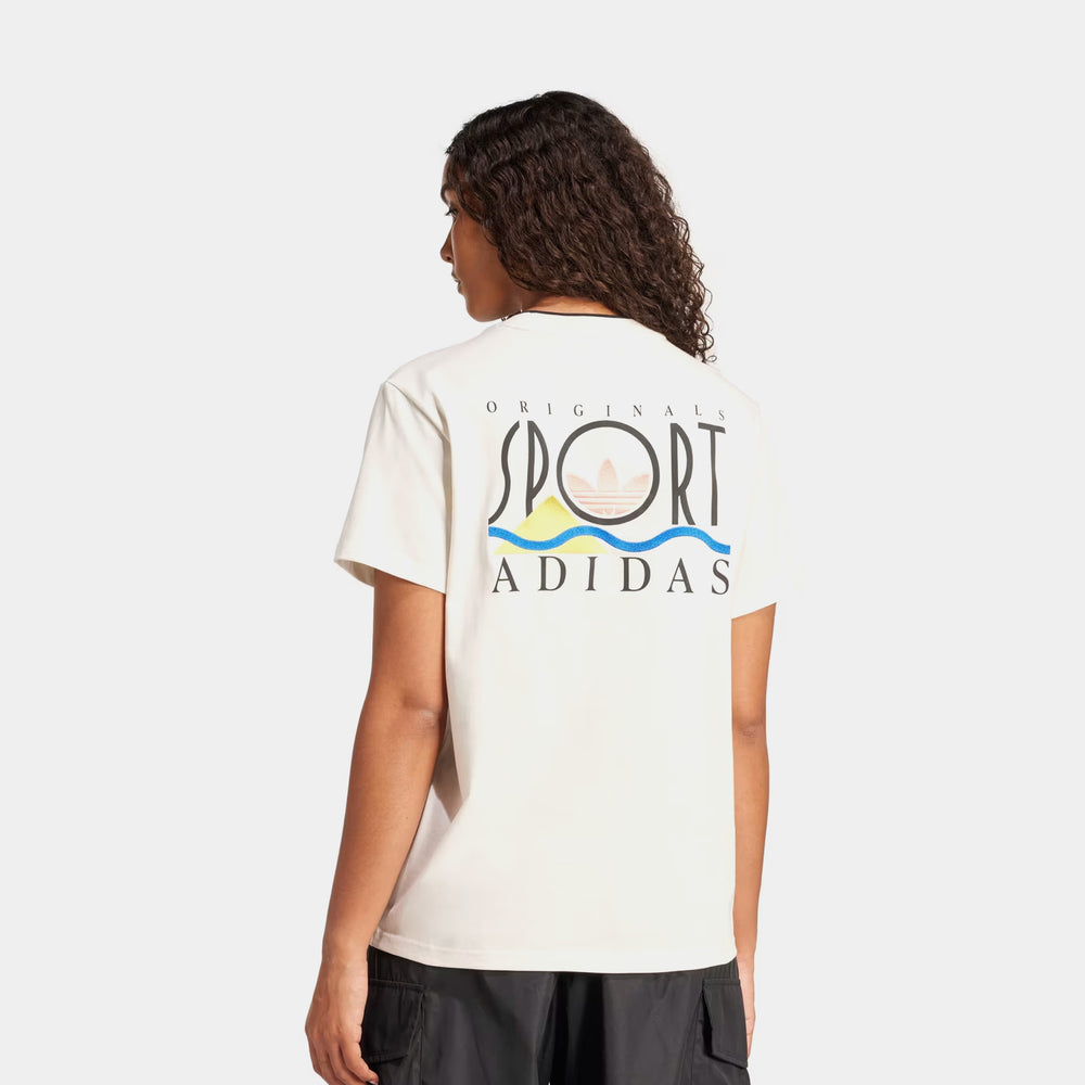 adidas Graphic Sports 3-Stripes Women's T-Shirt