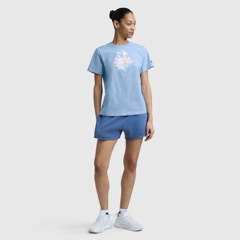 Champion Blurred Roses Graphic Women's T-Shirt