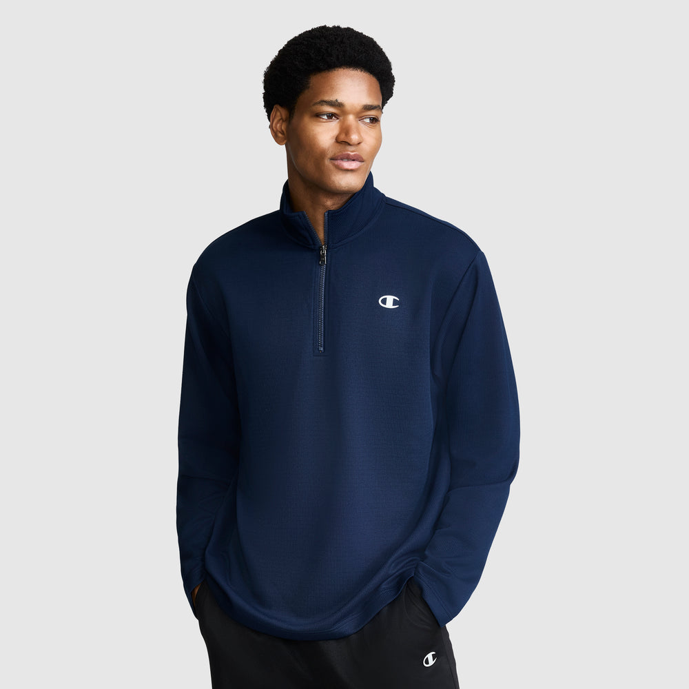 Champion Sport Quarter-Zip Mockneck Men's Long-Sleeve Top