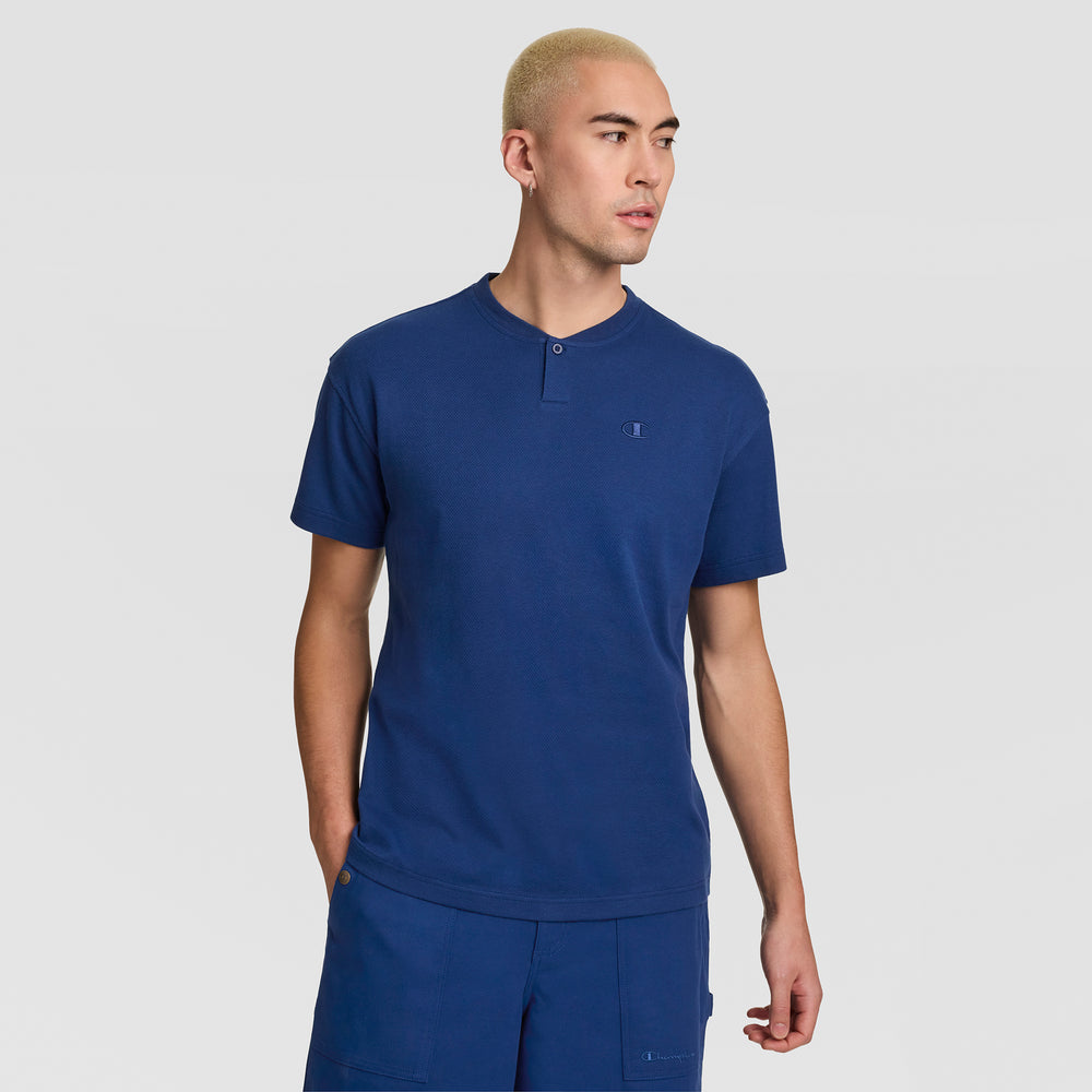 Champion Textured Henley Men's T-Shirt