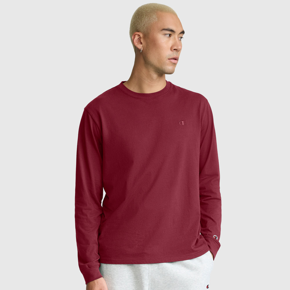 Champion Classic Embroidered C Men's Long-Sleeve Top
