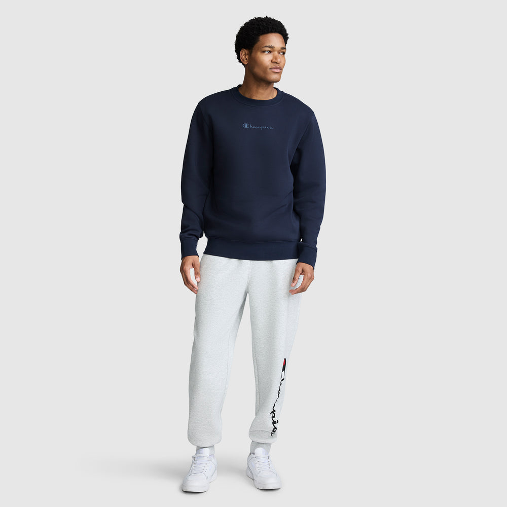 Champion Powerblend Crewneck Tonal Script Men's Sweatshirt