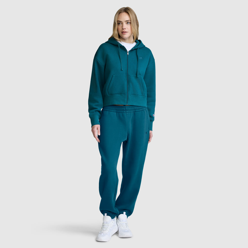 Champion Cropped Zip-Up Women's Hoodie