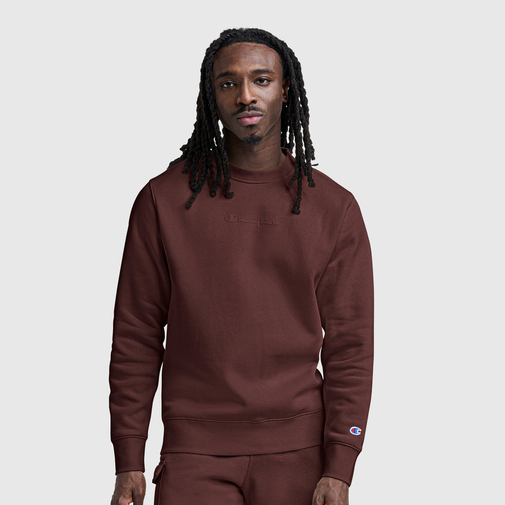Champion Powerblend Crewneck Tonal Script Men's Sweatshirt