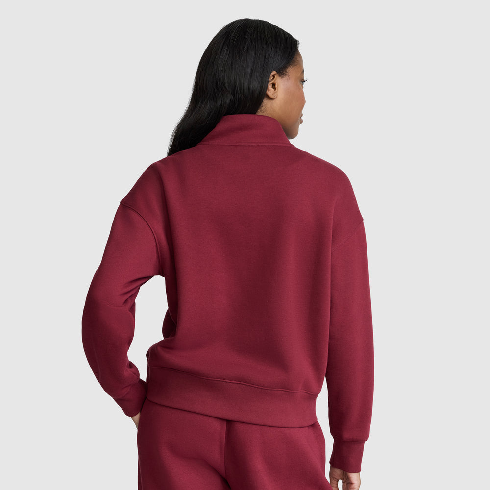 Champion Fleece Mockneck Quarter-Zip Women's Sweatshirt