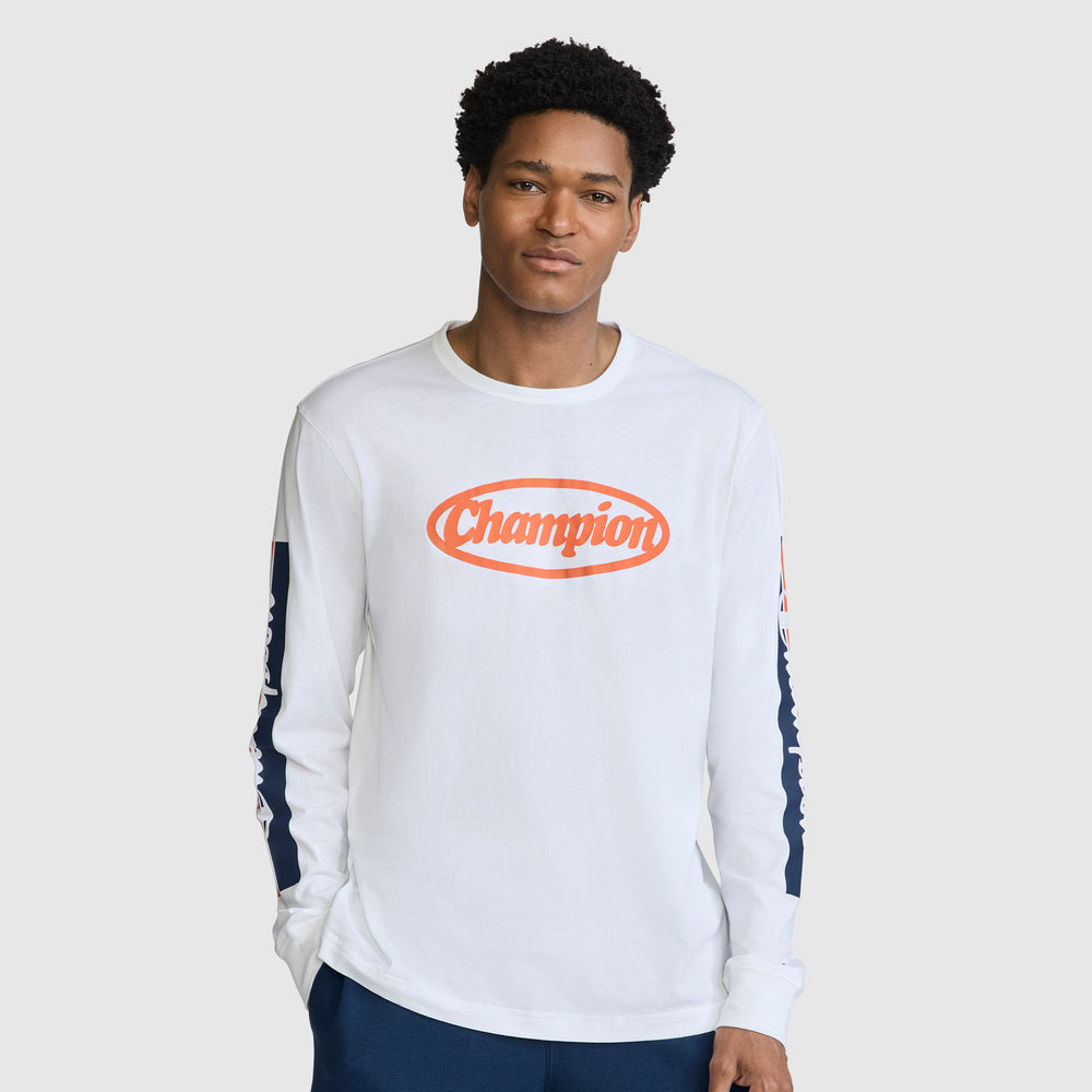 Champion Medallion Graphic Men's Long-Sleeve Top