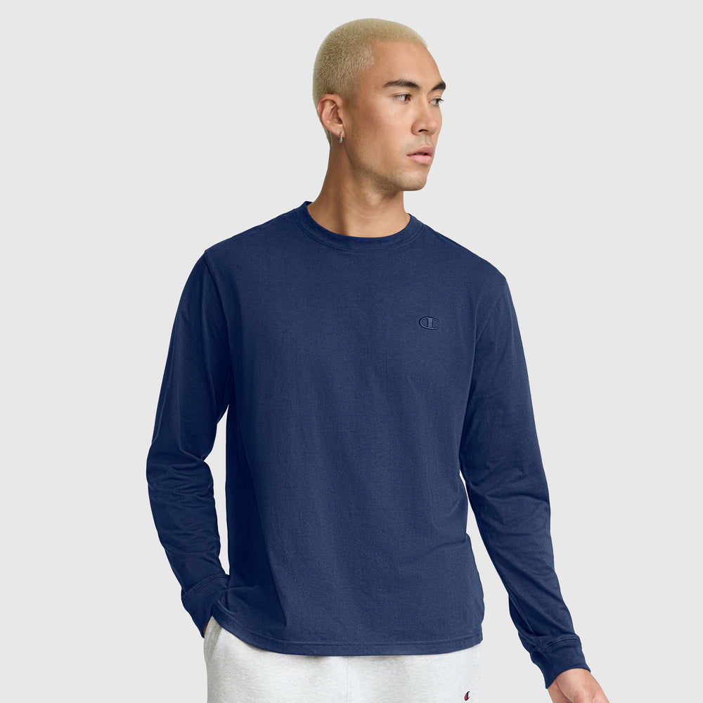 Champion Classic Embroidered C Men's Long-Sleeve Top