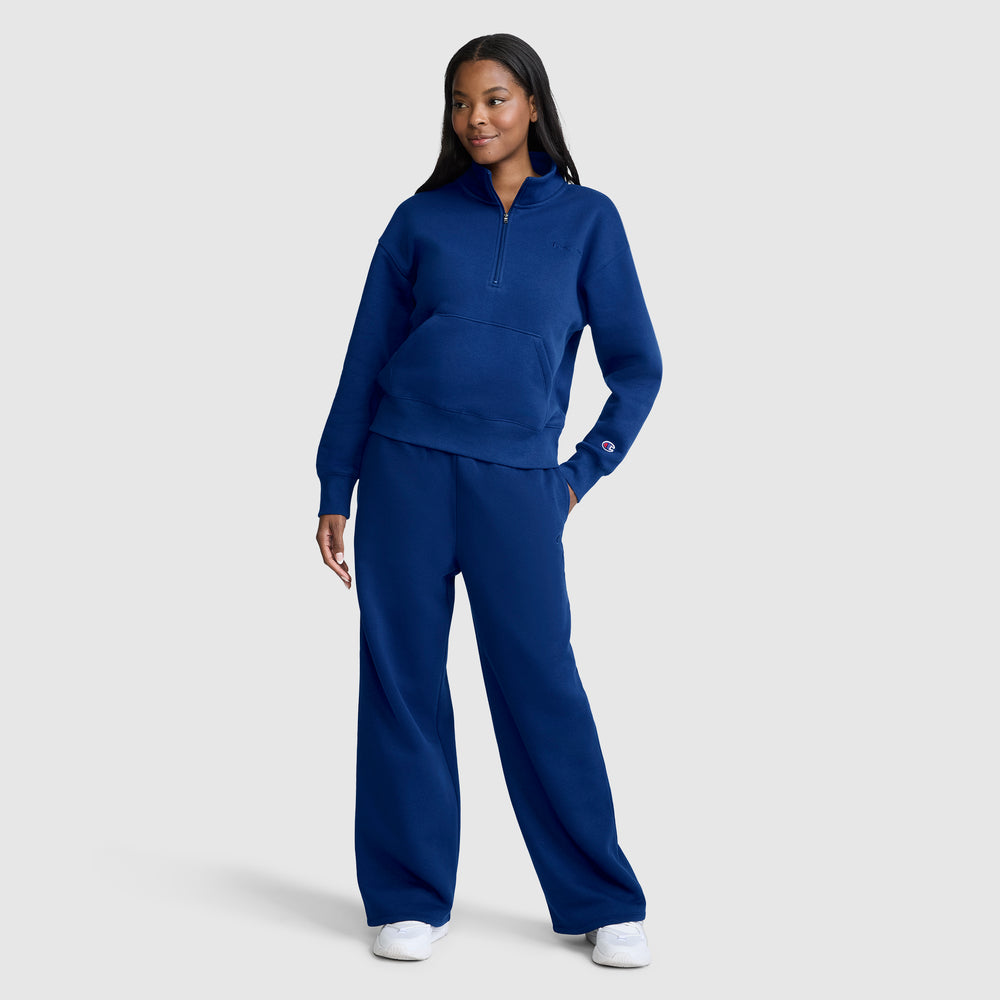 Champion Fleece Mockneck Quarter-Zip Women's Sweatshirt