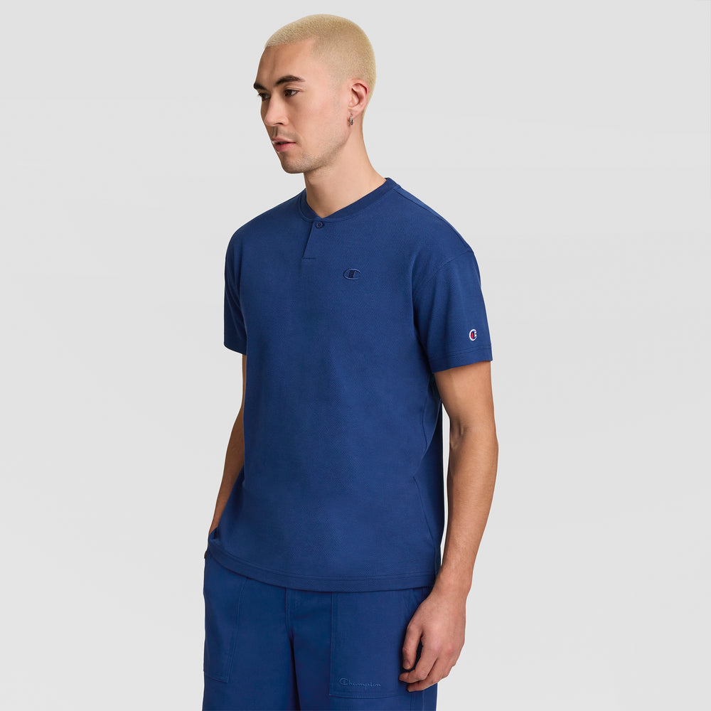 Champion Textured Henley Men's T-Shirt