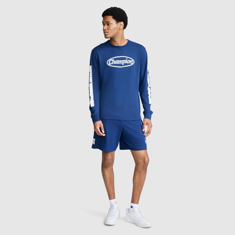 Champion Medallion Graphic Men's Long-Sleeve Top