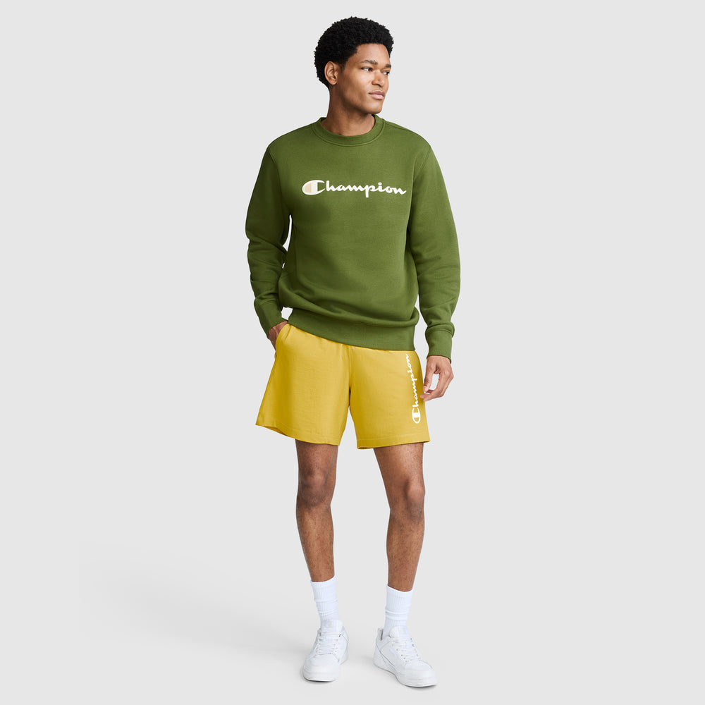 Champion Powerblend Crewneck Classic Script Men's Sweatshirt