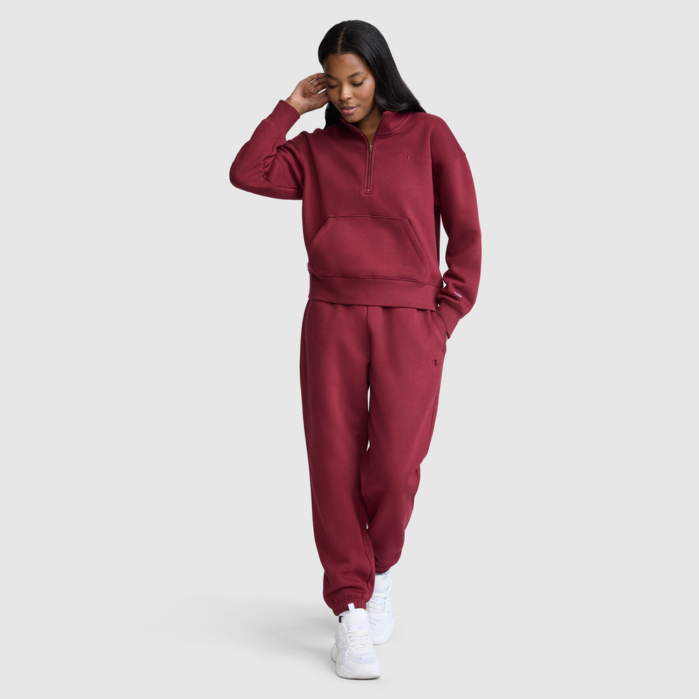 Champion Fleece Mockneck Quarter-Zip Women's Sweatshirt