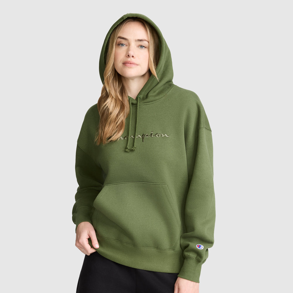 Champion Tonal Script Freshman Powerblend Women's Hoodie