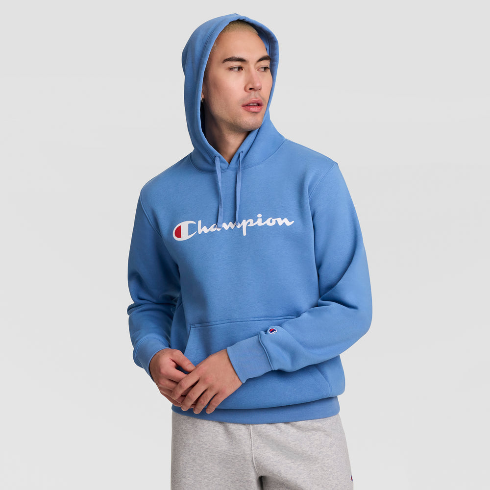 Champion Powerblend Full Script Men's Hoodie