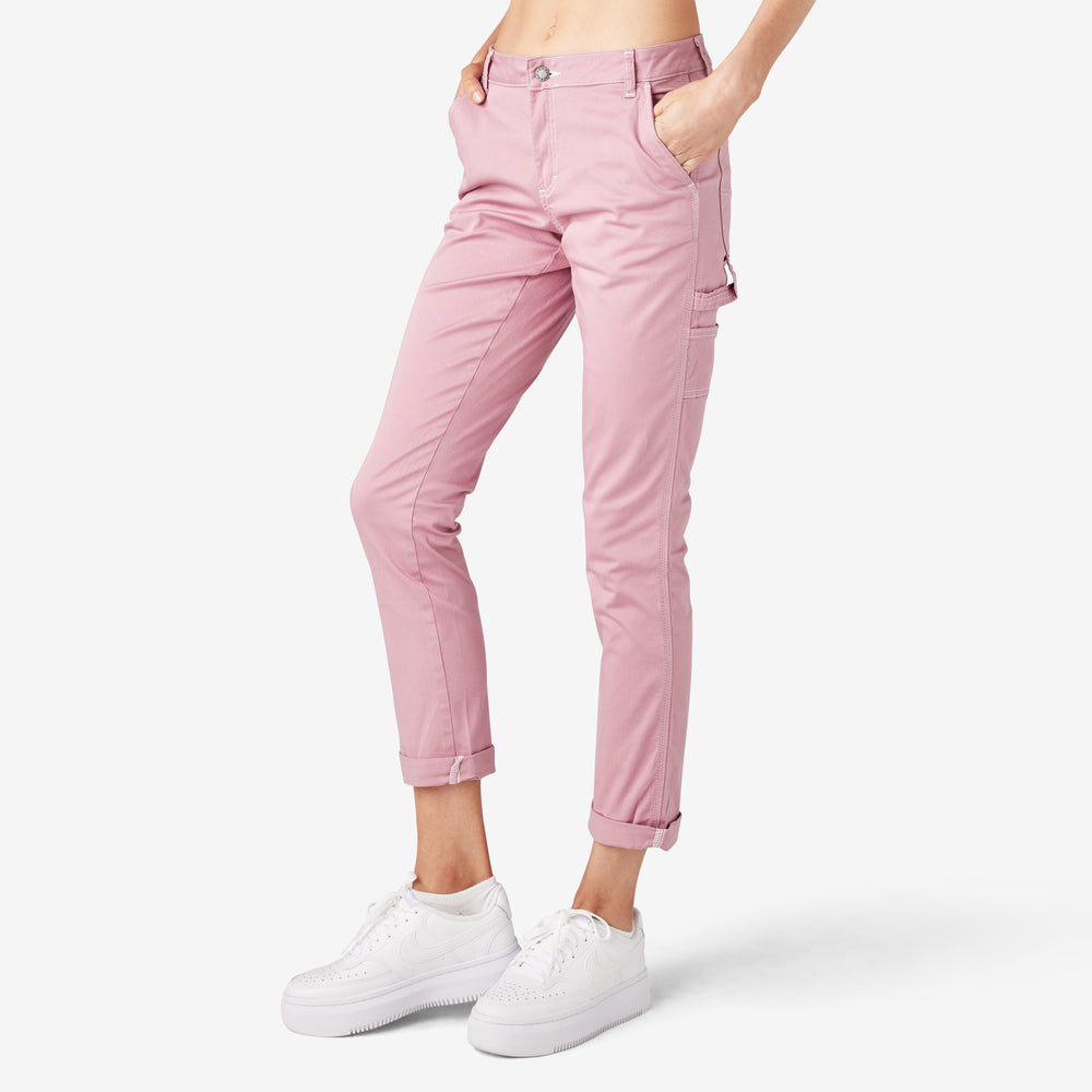 Dickies Slim Straight Fit Roll Hem Women's Carpenter Pants