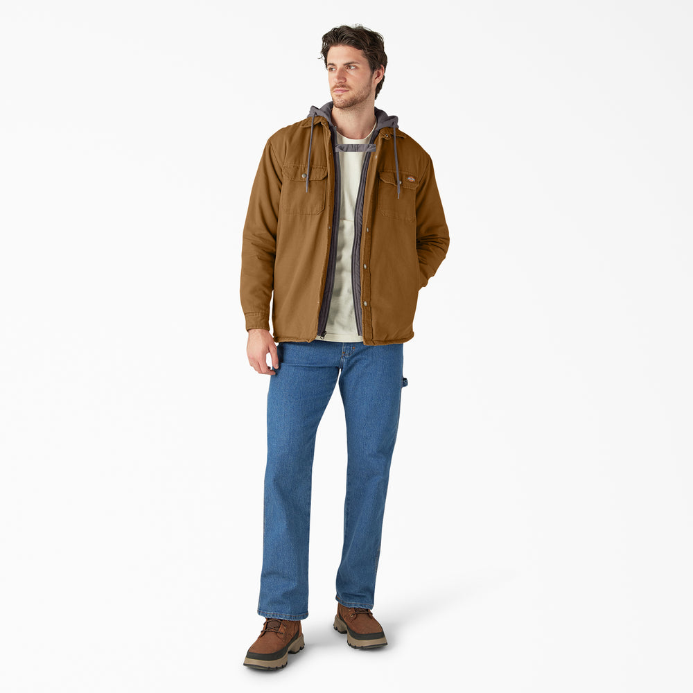 Dickies Water Repellent Duck Hooded Men's Shirt Jacket