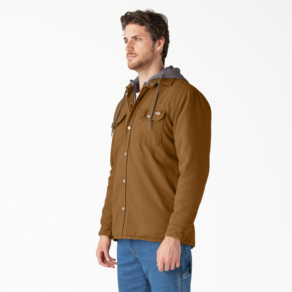 Dickies Water Repellent Duck Hooded Men's Shirt Jacket