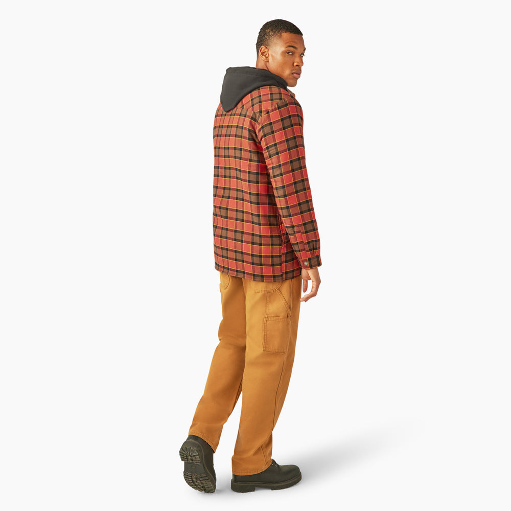 Dickies Water Repellent Flannel Hooded Men's Shirt Jacket