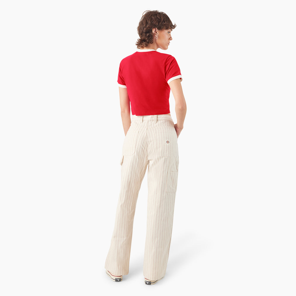 Dickies Lewistown Cropped Ringer Women's T-Shirt