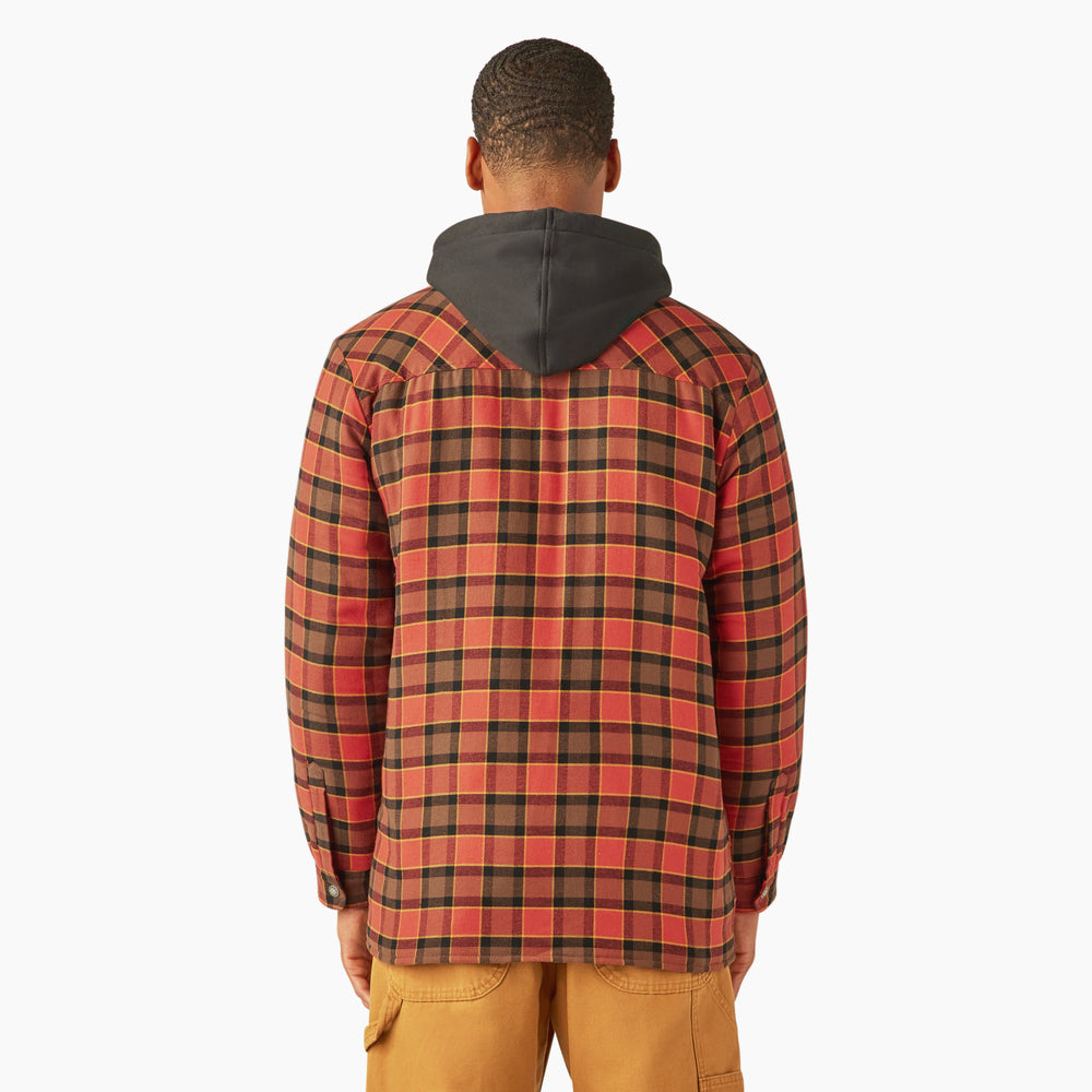 Dickies Water Repellent Flannel Hooded Men's Shirt Jacket