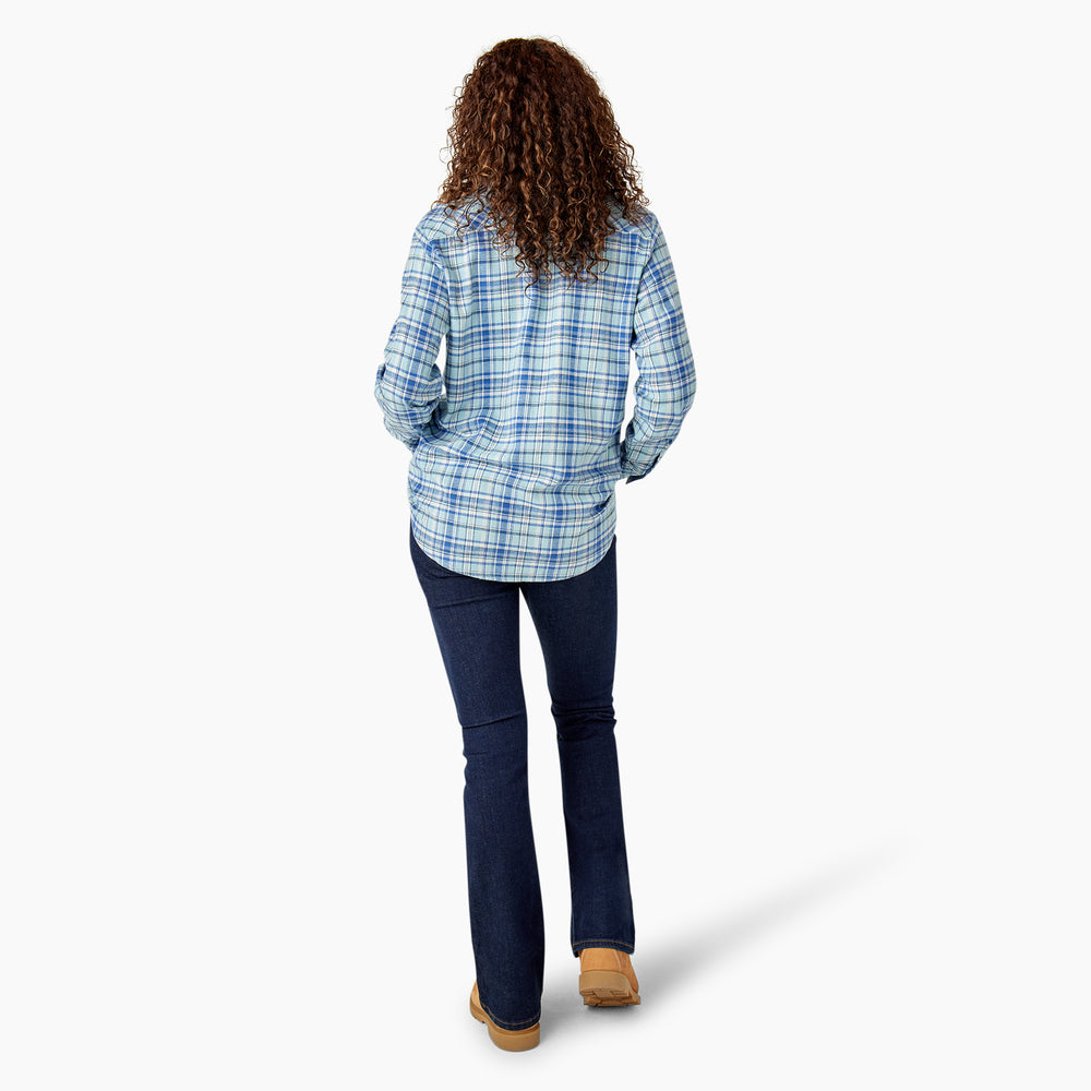 Dickies Plaid Flannel Women's Long Sleeve Shirt