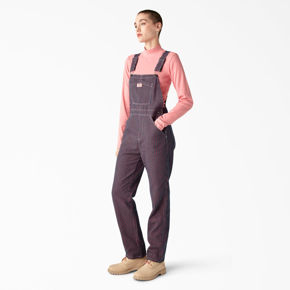 Dickies Regular Fit Hickory Stripe Women's Bib Overalls