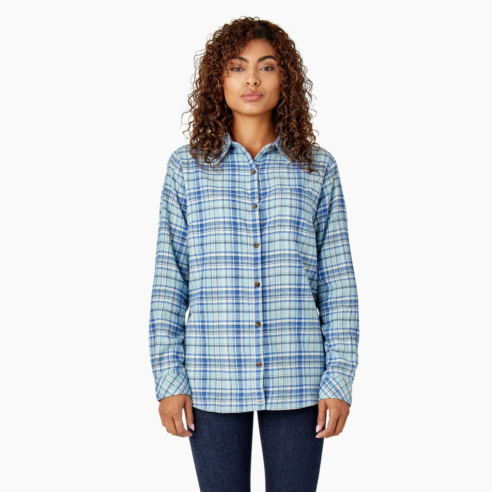 Dickies Plaid Flannel Women's Long Sleeve Shirt