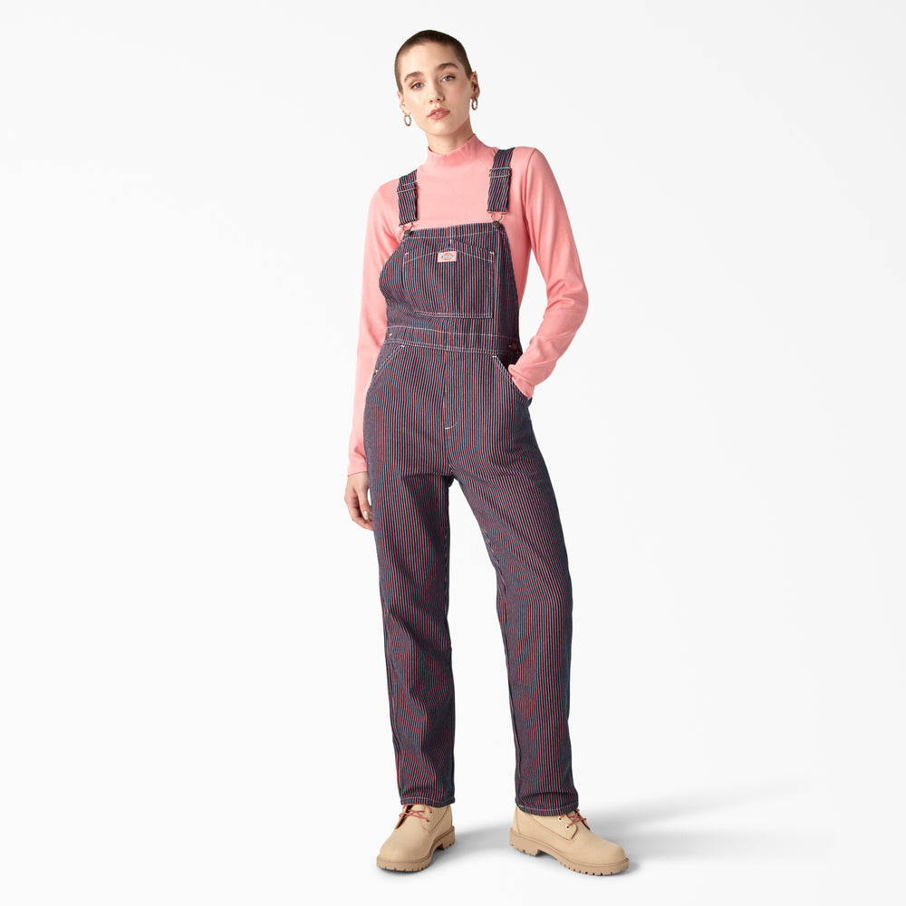 Dickies Regular Fit Hickory Stripe Women's Bib Overalls