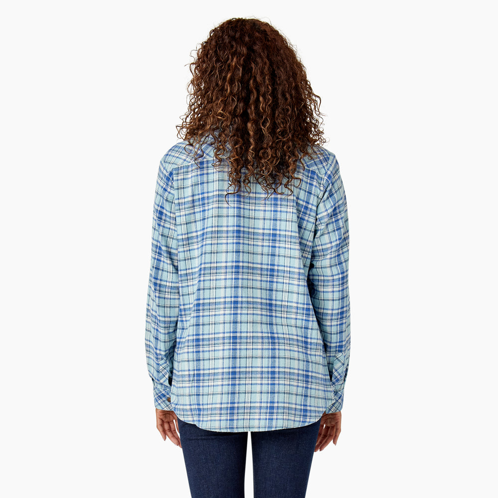 Dickies Plaid Flannel Women's Long Sleeve Shirt