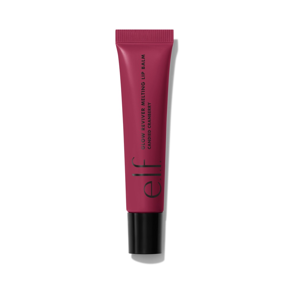 e.l.f. Cosmetics Glow Reviver Melting Lip Balm, Shade Candied Cranberry