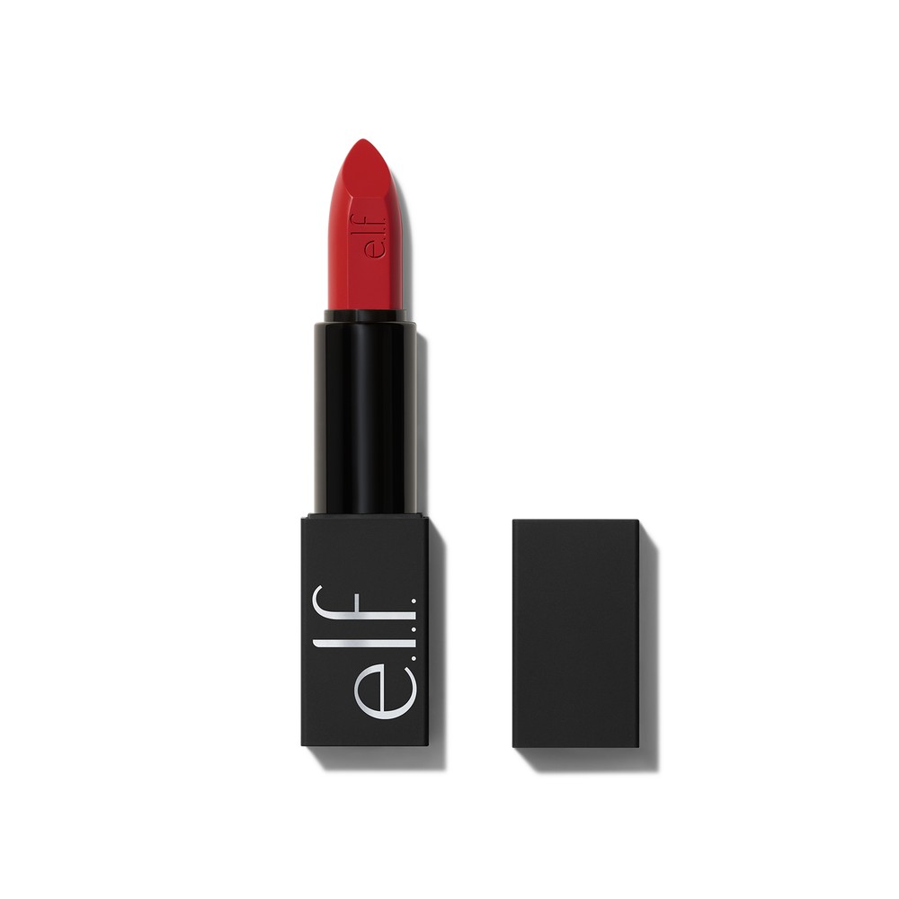 e.l.f. Cosmetics O FACE Satin Lipstick, Shade No Regrets