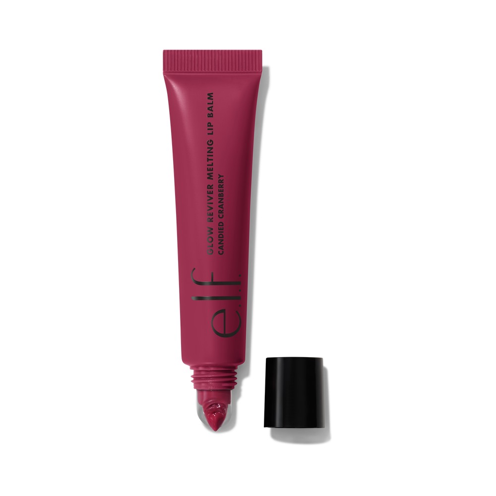 e.l.f. Cosmetics Glow Reviver Melting Lip Balm, Shade Candied Cranberry