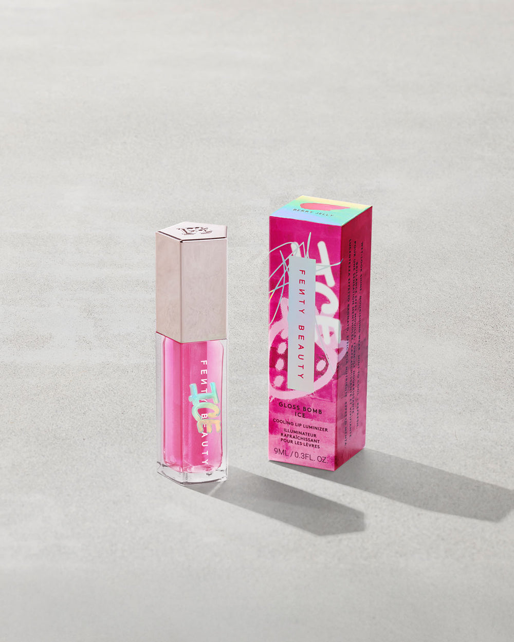 Fenty Beauty Gloss Bomb Ice Cooling Lip Luminizer, Shade Berry Jelly