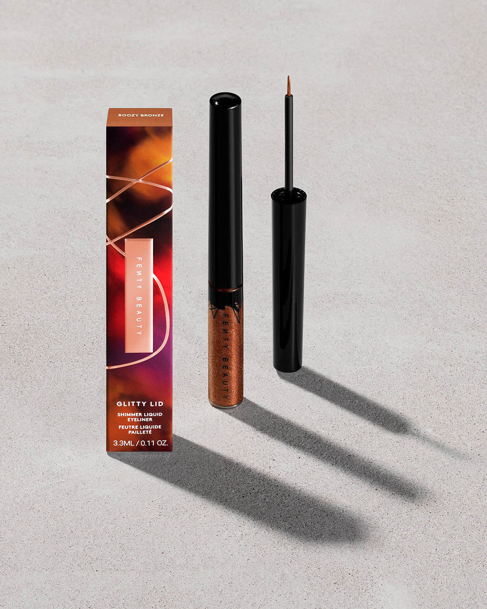 Fenty Beauty Glitty Lid Shimmer Liquid Eyeliner, Shade Boozy Bronze