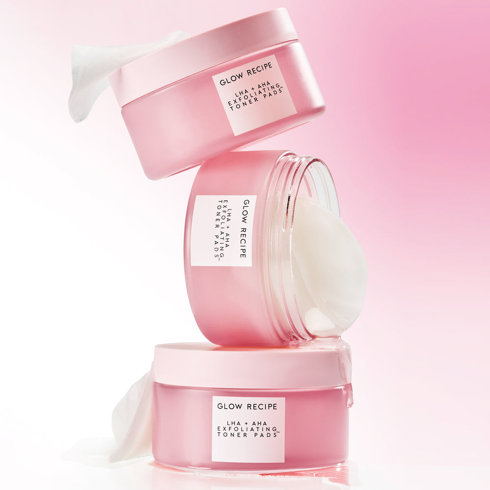 Glow Recipe LHA + AHA Korean Watermelon Toner Pads