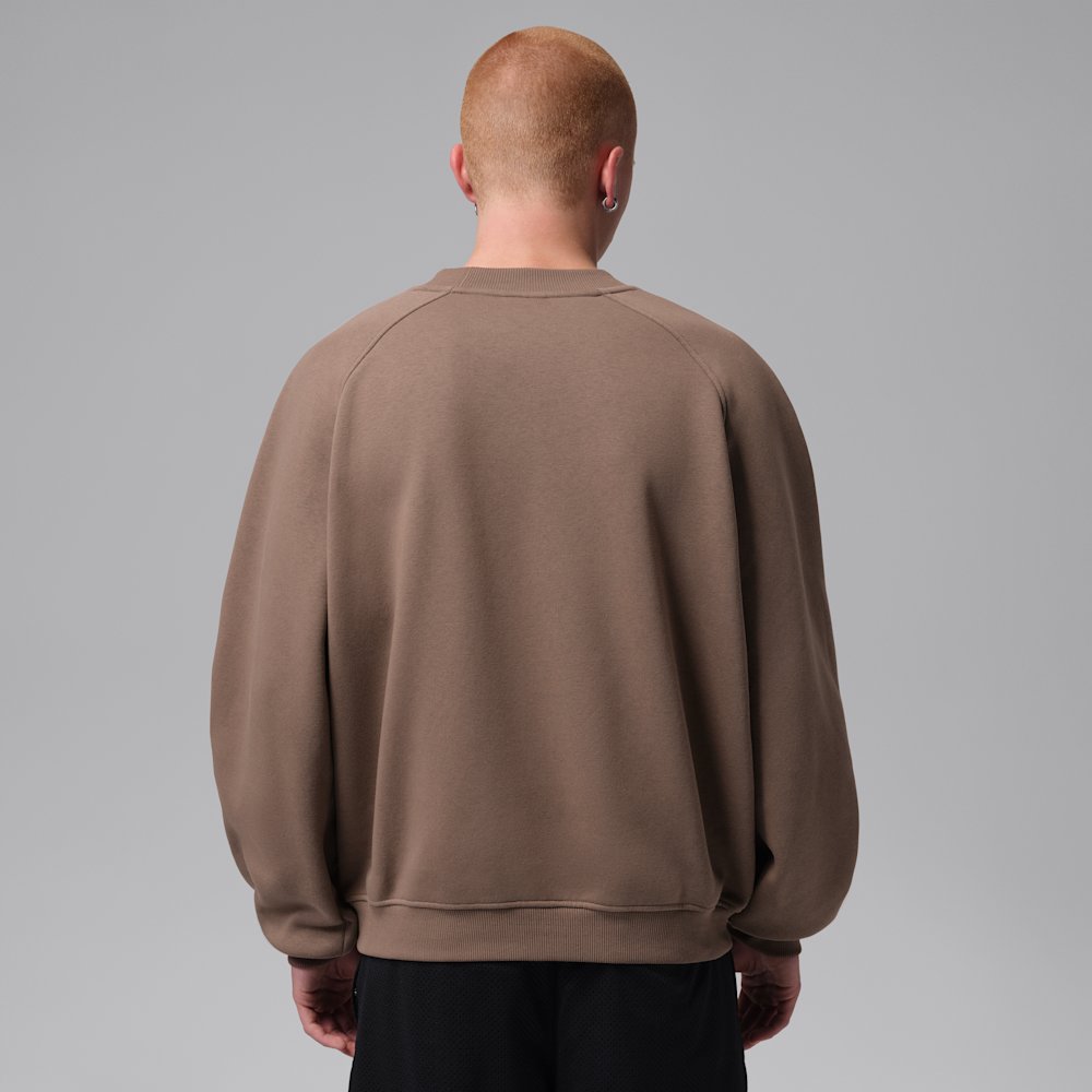 Jordan Brooklyn Men's Oversized Fleece Crew-Neck Sweatshirt