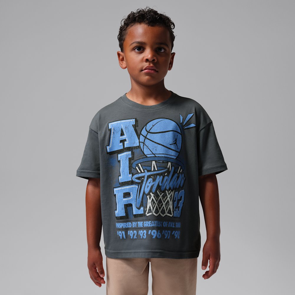 Jordan Retro Hoop Little Kids' Distressed Graphic T-Shirt