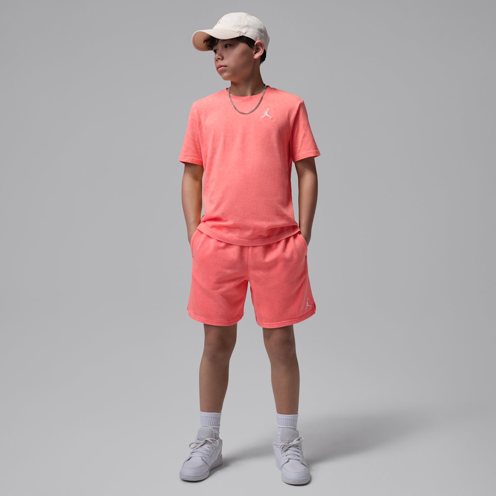 Jordan Brooklyn Big Kids' Washed French Terry Shorts