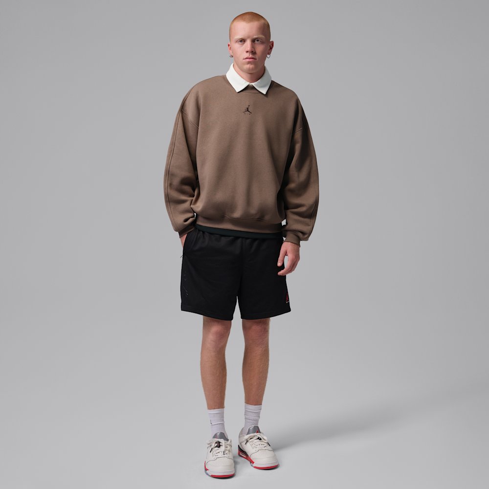 Jordan Brooklyn Men's Oversized Fleece Crew-Neck Sweatshirt