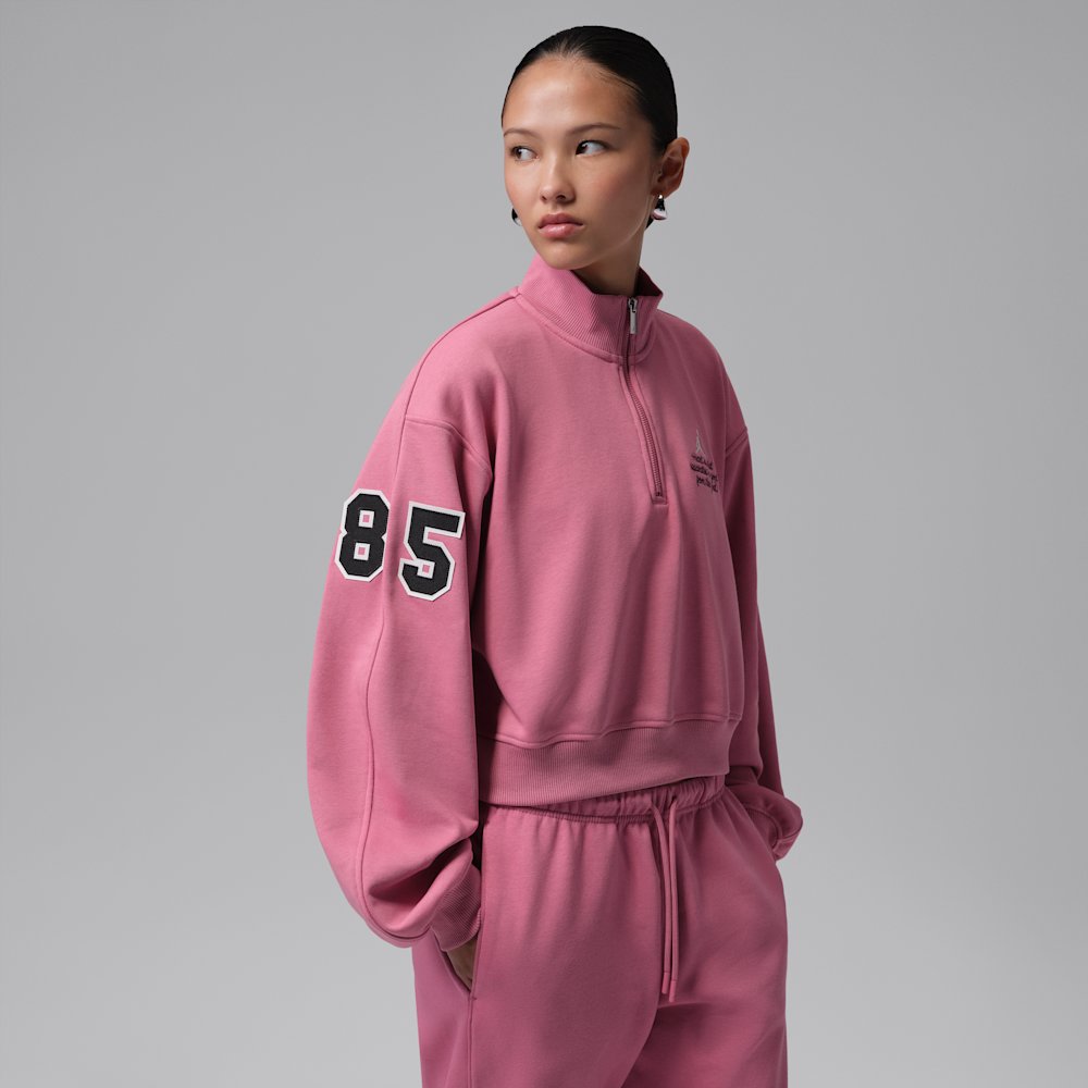 Jordan Brooklyn Fleece Women's Cropped 1/4-Zip Top