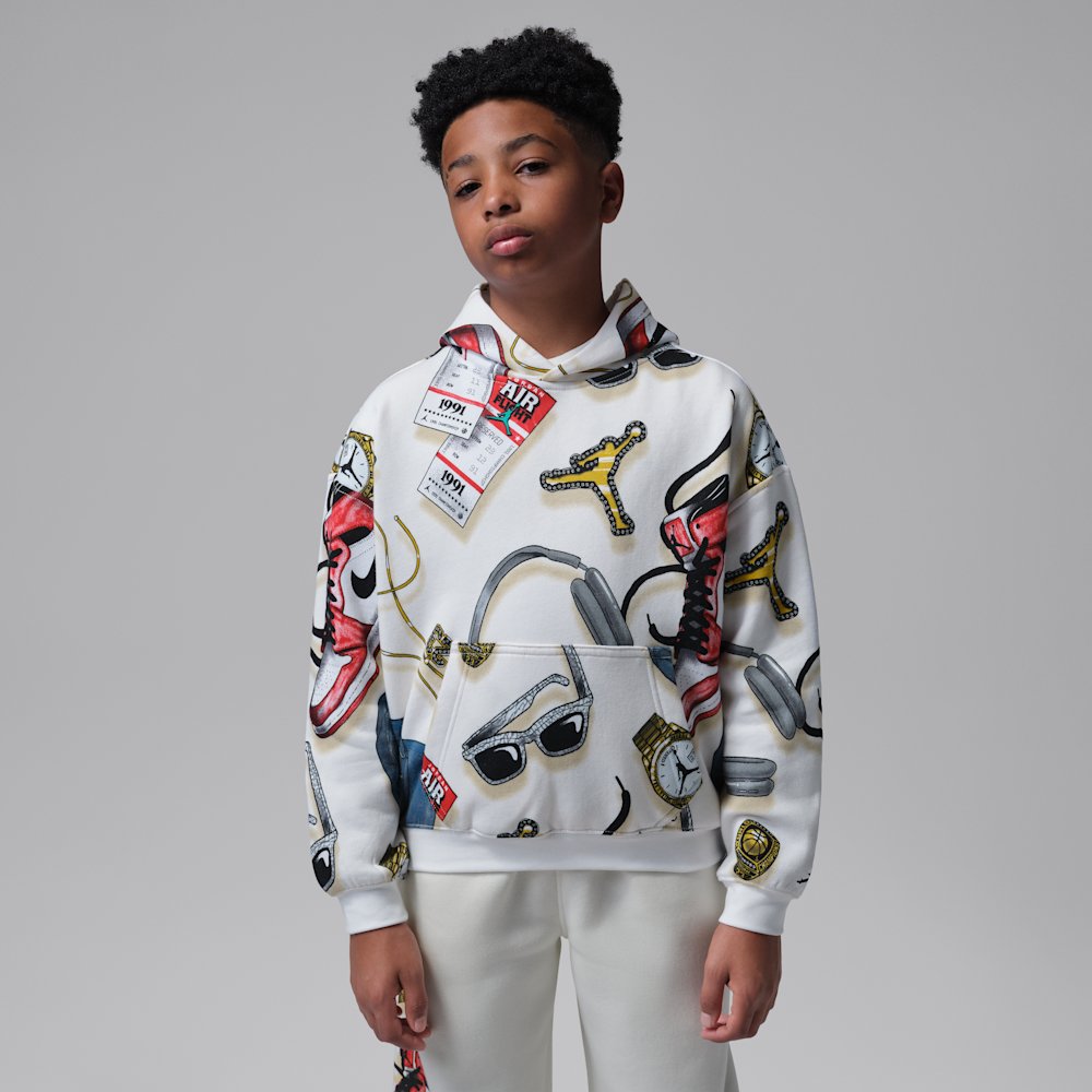 Jordan Mike's Flight Kit Big Kids' Pullover Hoodie