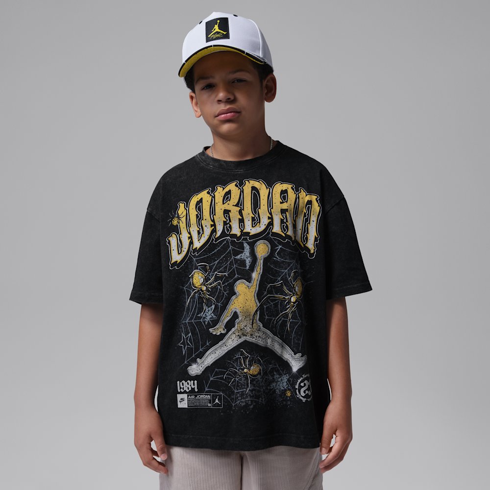 Jordan AJ4 Tour Yellow Retro Big Kids' T-Shirt