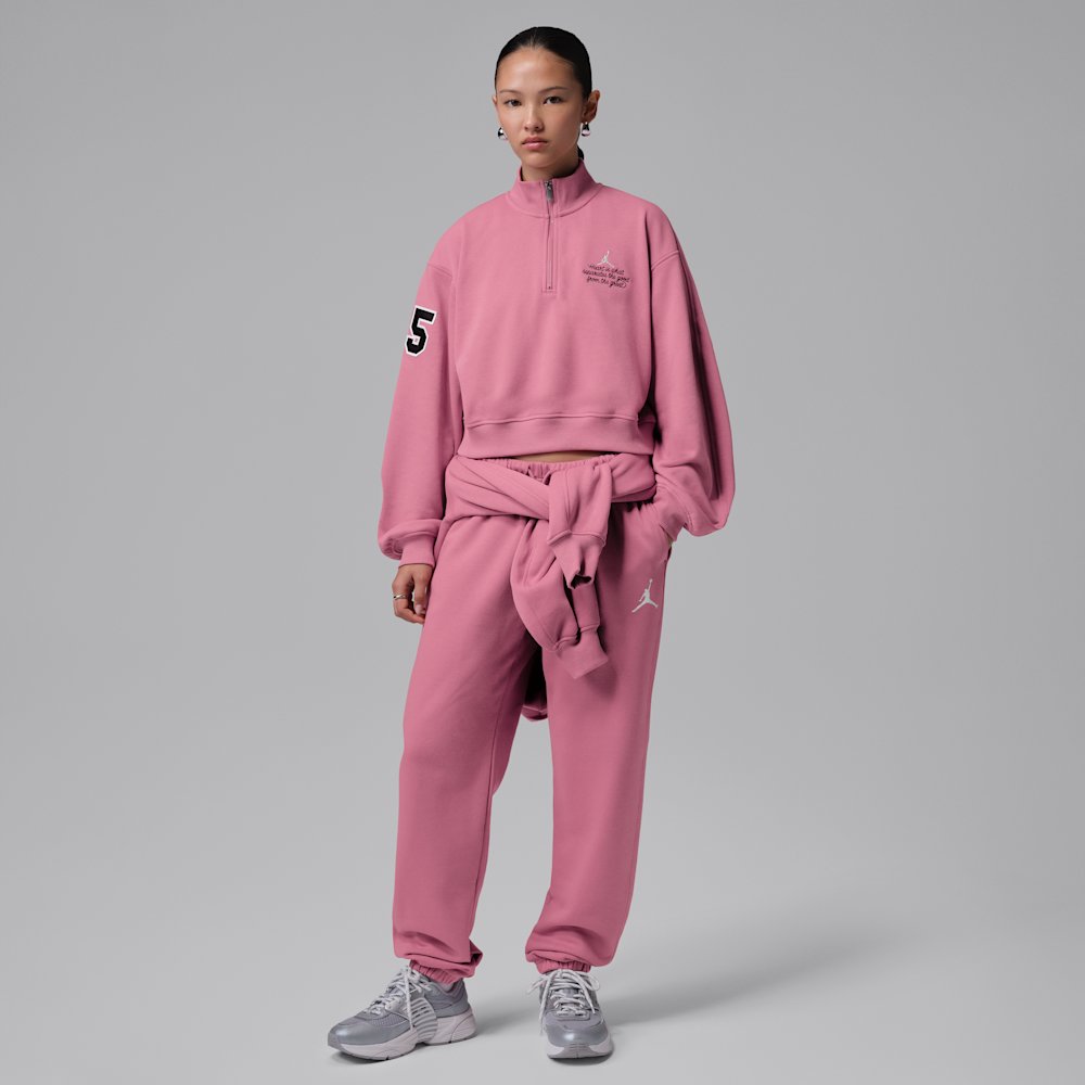 Jordan Brooklyn Fleece Women's Cropped 1/4-Zip Top